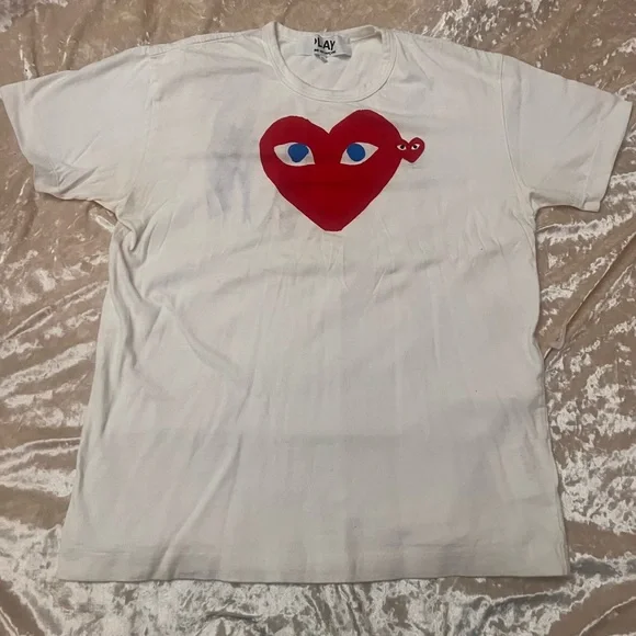 Comme des Garçons Play Heart Printed Crewneck T-Shirt - Picture 2 of 6